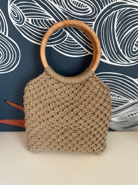 Top handle and clutch bag neutral go with everything collection
