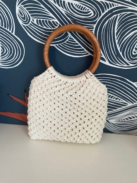 Top handle and clutch bag neutral go with everything collection