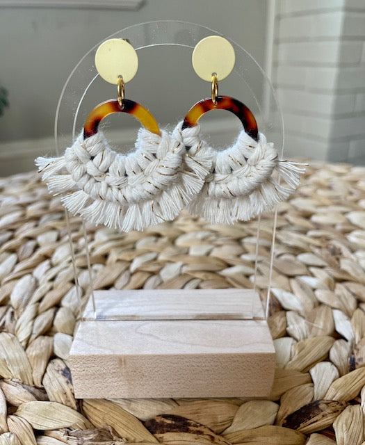 Tortoise shell earrings