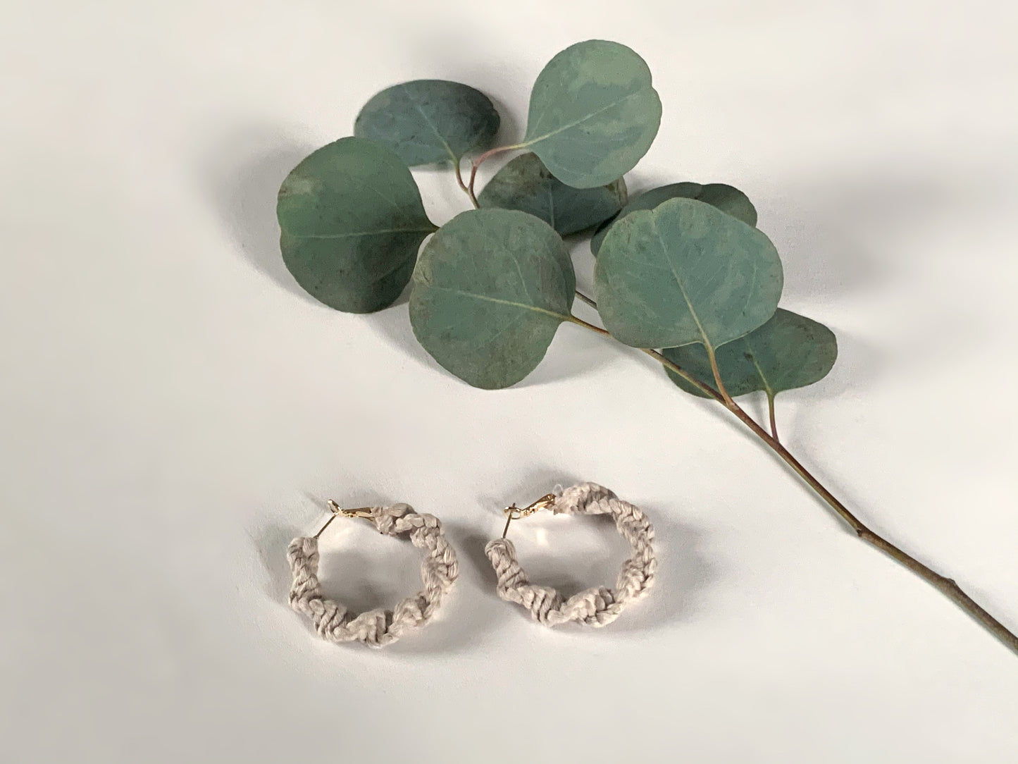 Macrame Hoop Earrings