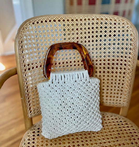 Top handle tortoise shell in natural